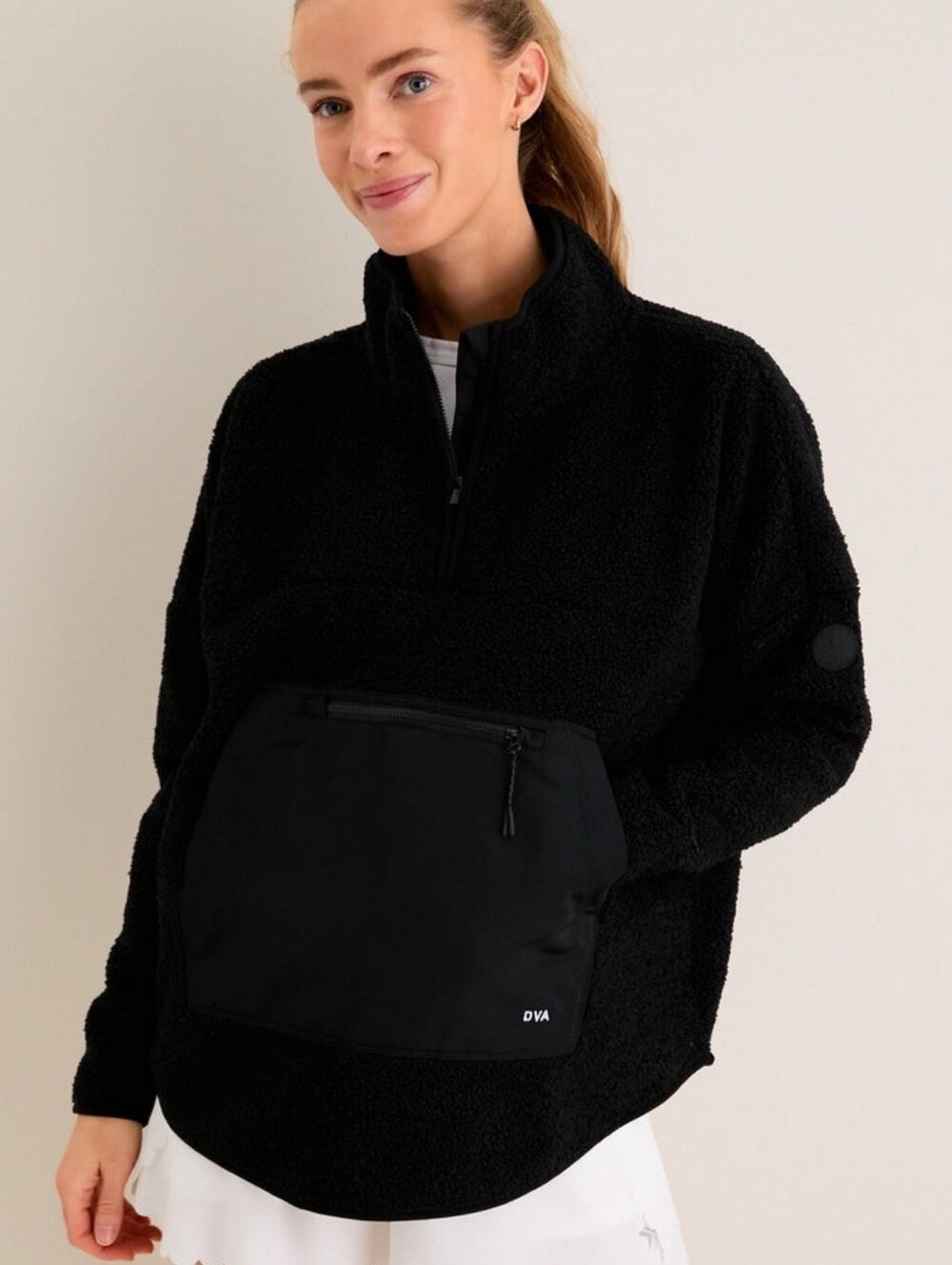 Tuckernuck Tnuck Sport Black Fleece Cady Quarter Zip Medium Large